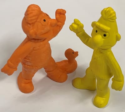 Sesamstraat - speel/verzamelset - Bert & Ernie - 6 cm - Bullyland.