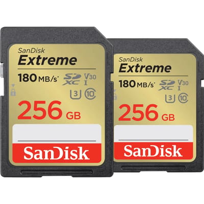 SanDisk SDXC Extreme 256GB 130MB/s DuoPack