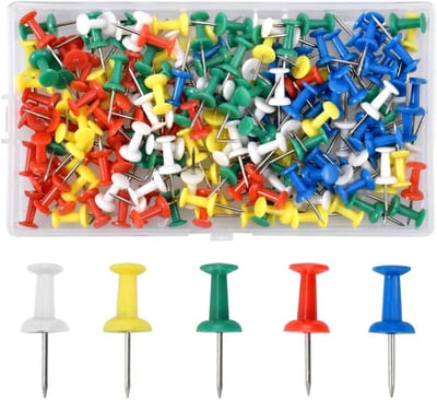 180 Stuks Meerkleurige Decoratieve Punaises - Creatieve Prikpennen voor Muur, Kaarten en Prikborden