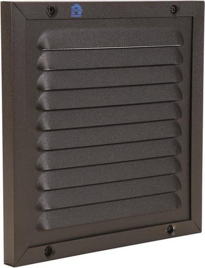 Rooster ALU 150mm X 150mm + gaas RAL 9005 STR