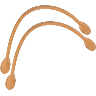 2 Stuks Echt Lederen Tasriemen Handvat voor DIY Hand Accessoires Draad Beige Brown