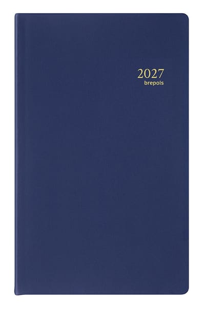 Brepols bureau agenda 2027 - BUILDING [0.414] - SETA - Bureau agenda - 1 dag op 1 pagina - Dagoverzicht - Blauw - 10 x 16.5 cm