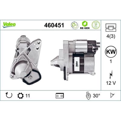 Starter VALEO RE-GEN AT STOP&START; VALEO 460451