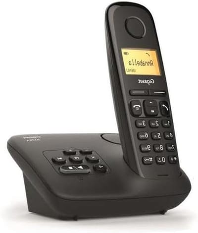 Draadloze Telefoon - Huistelefoon Vast - Thuis Bellen - Met Antwoordapparaat - 50 Contacten - Zwart