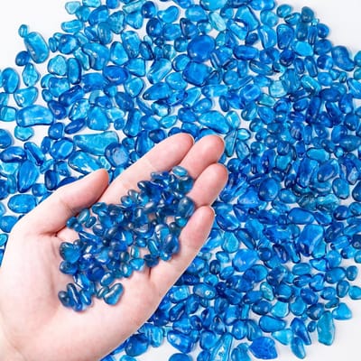 Kleurige Glazen Steentjes voor Aquariums, 0.5kg Regenboog Grind voor Decoraties en Vissenbowl, Ideaal voor Vazen en Schildpaddenbakken
