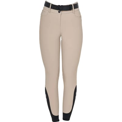 Dames rijbroek met middengrip Equestro Stones Logo
