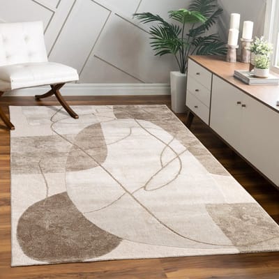 Paco Home Vloerkleed Woonkamer Laagpolig Patroon Bloemen Regenboog Patroon Geometrisch 120x160 cm