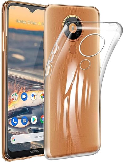 Silicone hoesje Geschikt voor: Nokia 5.3 -  transparant