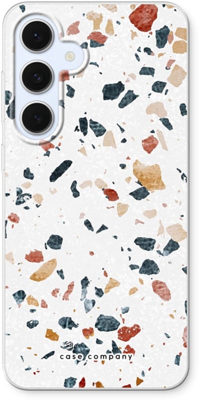 Case Company® - Hoesje geschikt voor Samsung Galaxy S24 FE hoesje - Terrazzo N°4 - Soft Cover Telefoonhoesje - Bescherming aan alle Kanten en Schermrand
