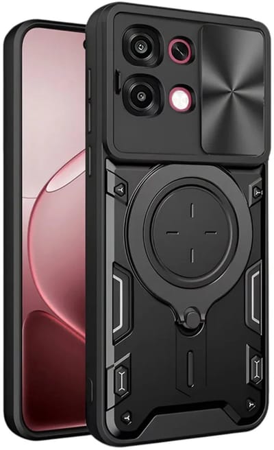 Hoesje geschikt voor Oppo A6 Pro - Techsuit CamGuard Pro Back Cover - Zwart