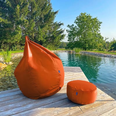 XL Zitzak Classico in Oranje - Comfortabele Zitzak met Afneembare Hoes en Voedselveilige Vulling