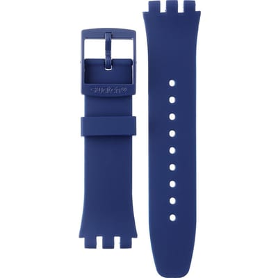 Swatch Plastic - New Chrono - SUS ASUSN418 Nothing Basic About Blue Horlogeband