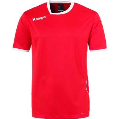 Kempa Curve Sportshirt - Maat 116  - Unisex - wit/zwart