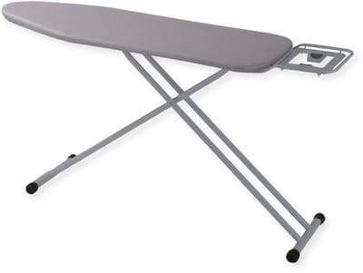 SensaHome Strijkplank – Inklapbare Strijktafel met Strijkijzerhouder – 120×38cm – Light Grey