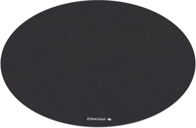 Ronde yoga mat 120 cm diameter - Pilates stretchen fitness training - 6 mm dik - Zwart Yoga mat