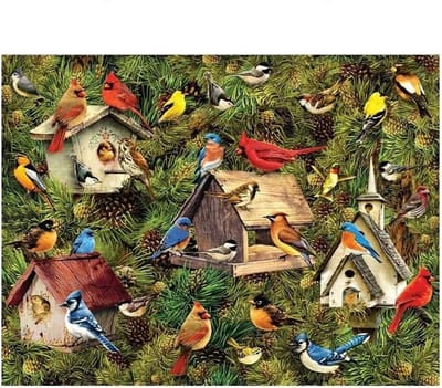 Houten Puzzel - Landschap Puzzel - Ontspanning Thuis - 1000 Stukjes - 70 x 50cm - Niet Gespecificeerd