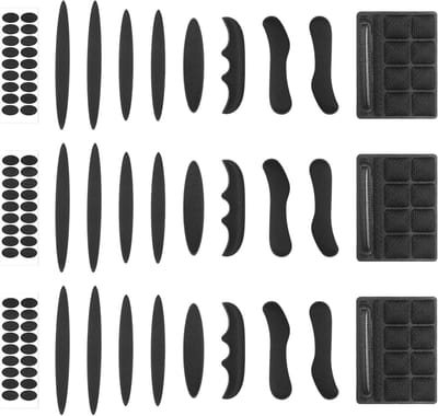 Helmvulling Set - Binnenkussens - Comfortabel Fietsen - Schokabsorberend Materiaal - 30 Stuks - Zwart