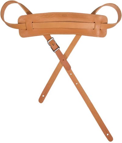 Gaucho GST-925-NT gitaarriem, topkwaliteit Europees leder, naturel, verstelbare gesp, made in Italy