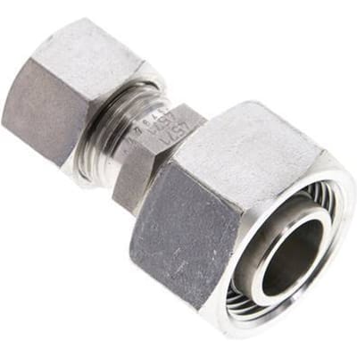 12L & 18L RVS Rechte Snijringkoppeling Draaidoorvoer 315bar ISO 8434-1