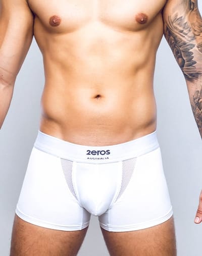 2EROS AKTIV Cronus Trunk White - MAAT S - Heren Ondergoed - Boxershort voor Man - Mannen Boxershort