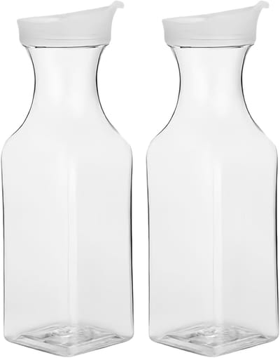 Airtight 1.5 L wasmiddel dispenser set van 2, ideale opslagbox voor waspoeder en voedsel zoals sap, perfect voor georganiseerd huishouden