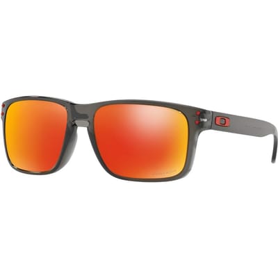 Lunettes de soleil Oakley Carrées Grises Avec Décoration Lettre Latérale Lunettes de soleil Homme 0OO9244-28 Eyeglass Case+Dust Bag,F,Gray orange
