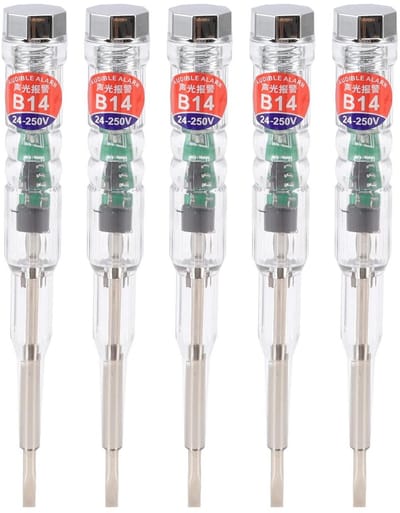 Elektrische Testerpen - Fasetester Stift - Stroom Meten - Geluids Lichtalarm - AC 24-250V - Meerdere Kleuren