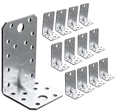 Hoekbeugels 12 x Heavy Duty (90 x 50 x 55 x 2,5 mm) - Versterkte Staalverbindingen voor Hout