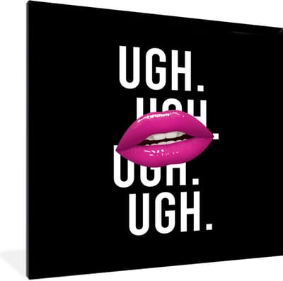 Fotolijst incl. Poster - Kinderen - Quotes - Roze - 40x40 cm - Posterlijst