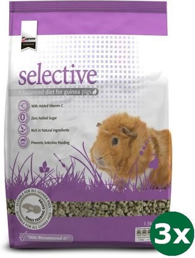 3x1,5 kg Supreme science selective guinea pig