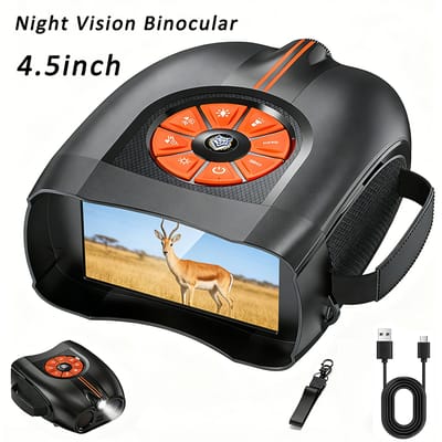 Nachtkijker voor volwassenen 4,5 "HD groot scherm 5W infrarood nachtkijker met tactisch licht dag nacht gebruik geschenken
