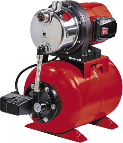 Krachtige zelfaanzuigende straalpomp met hoge capaciteit 4600 l/h en 20 liter tank