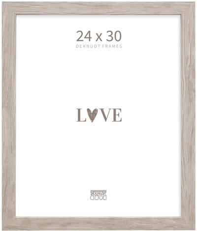 Deknudt Frames fotolijst S45RH1 - naturel - grijs - hout - 24x30 cm