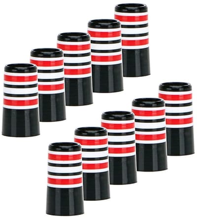 Dailygoods- Golf Ferrules 10 Stuks - Compatibel met 0,370'' Parallelle As - Hoogwaardig GLB-Materiaal - Eenvoudige Installatie - Perfecte Pasvorm - Golfclubaccessoires