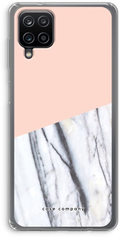 Case Company® - Hoesje geschikt voor Samsung Galaxy A12 hoesje - A touch of peach - Soft Cover Telefoonhoesje - Bescherming aan alle Kanten en Schermrand
