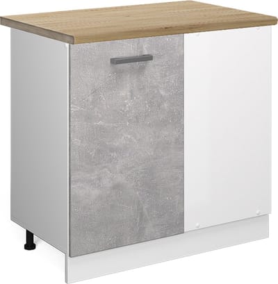 Vicco R-Line Hoekkast – 86 cm, WB Eik Beton