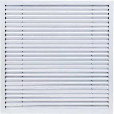 Vierkante Ventilatie Rooster Voor Vloer Wand en Plafond Zware Kwaliteit Wit