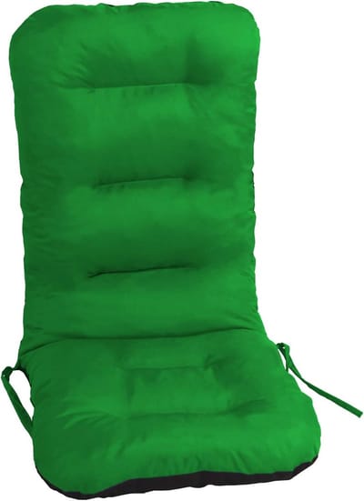 Tuinkussen Hoge Rugleuning 49x47x72 cm - Comfortabel Zitkussen voor Tuinstoel en Fauteuil - Groen