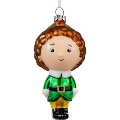 Hallmark Elf Glass Christmas Ornament - Buddy the Elf