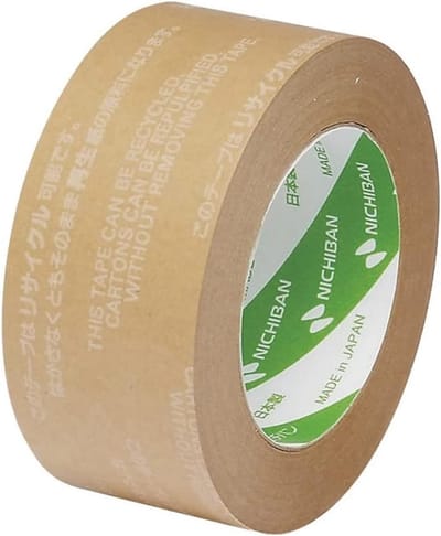 Recyclebare Ambachtstape Kraftpapier 50mm x 50M Oker