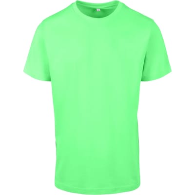 Build Your Brand - Rond Hals T-Shirt - Neo Mint maat L