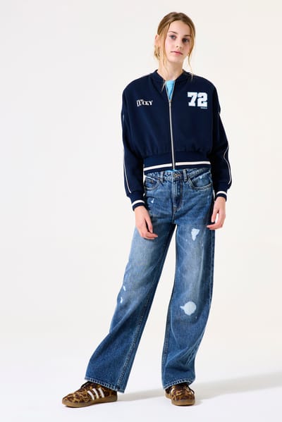 GARCIA H52525 Meisjes Straight Fit Jeans Blauw