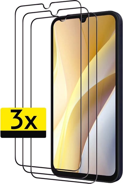 Screenprotector - Geschikt voor Samsung Galaxy A15 - 3 Stuks - Full Cover - Beschermglas - Gehard Glas - Tempered Glass - Screen Protector