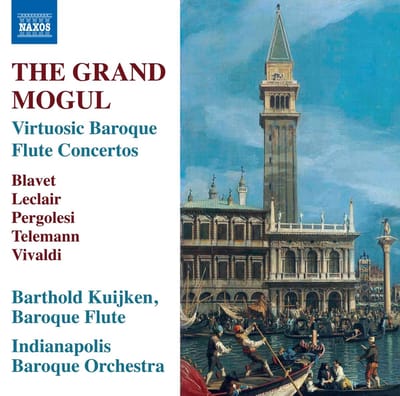 Indianapolis Baroque Orchestra, Barthold Kuijken - The Grand Mogul – Virtuosic Baroque Flute Concertos (CD)