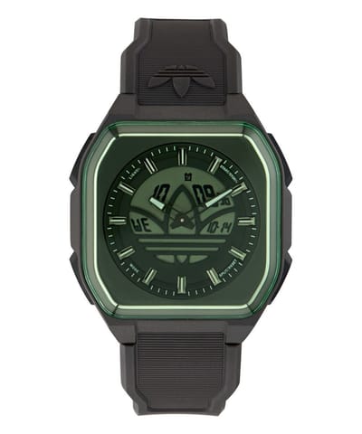 Adidas Originals City Tech Six AOFH26018 Horloge - Resin - Zwart - Ø 45 mm