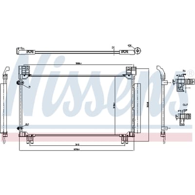 Condensator, airconditioning NISSENS 941277