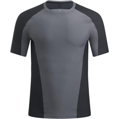 Under Armour Ss25 Halo Bonded Auxetic Fashion Veelzijdig Color Block Crew Neck Korte Mouw T-shirt Heren Tops 6007843-026 M gray