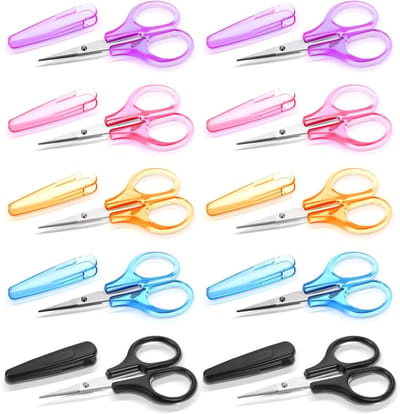 Complete Mini Schaar Set van 10 Stukken, RVS Creatieve Scharen voor Precisiewerk, Ideaal voor Knutselen, Stoffen en Papier Snijden