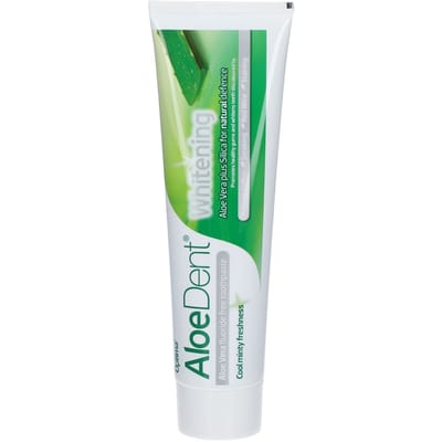 AloeDent® Whitening Aloe Vera Fluoride Free Tandpasta Cool Minty Freshness 100