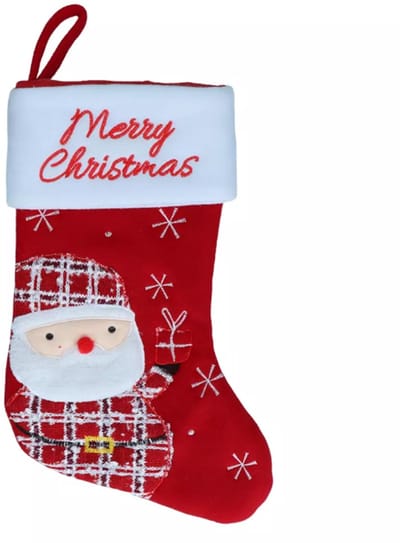 Hofman Animal Care Kerstsokken voor Huisdieren - 20 x 38 cm - Kerstdecoratie - Kerstversiering voor Honden - Wooly Santa